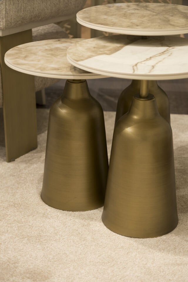 Beige Patagonia Zigon Sehpa