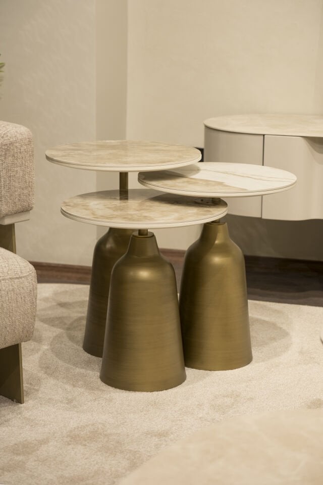 Beige Patagonia Zigon Sehpa